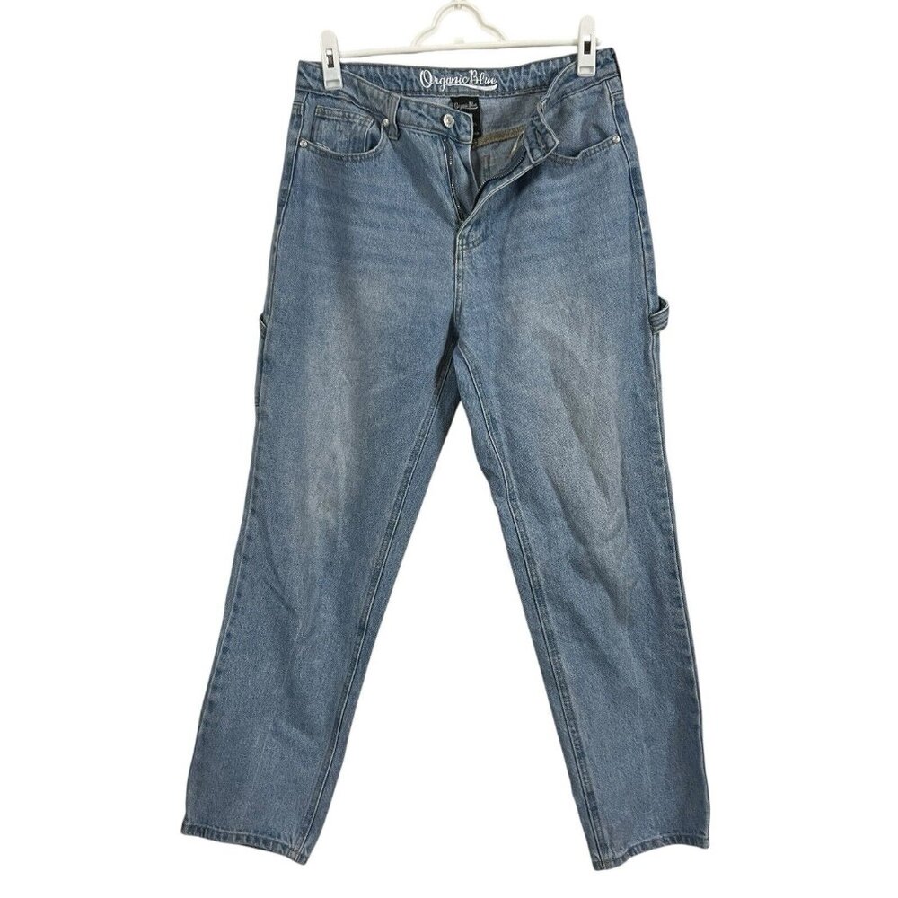 Organic Blue Womens‎ Size 9/29 Carpenter Tapered 100% Cotton Jeans 90s